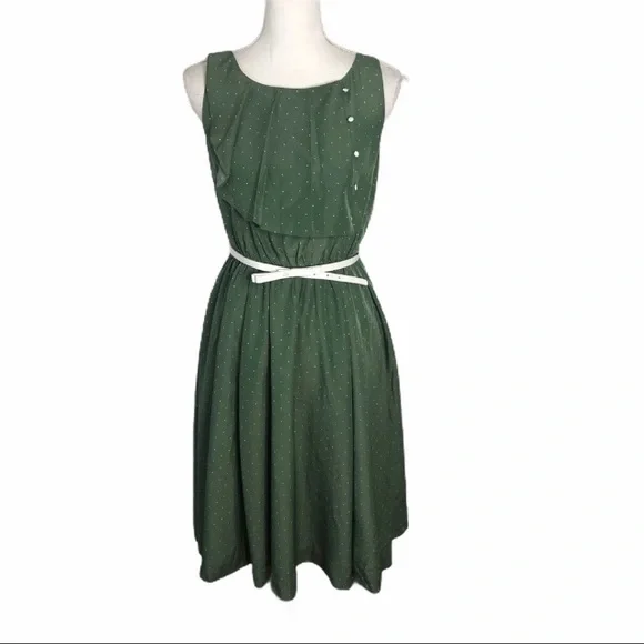 ModCloth Myrtlewood Very Sage Advice Dress Medium - Picture 3 of 15